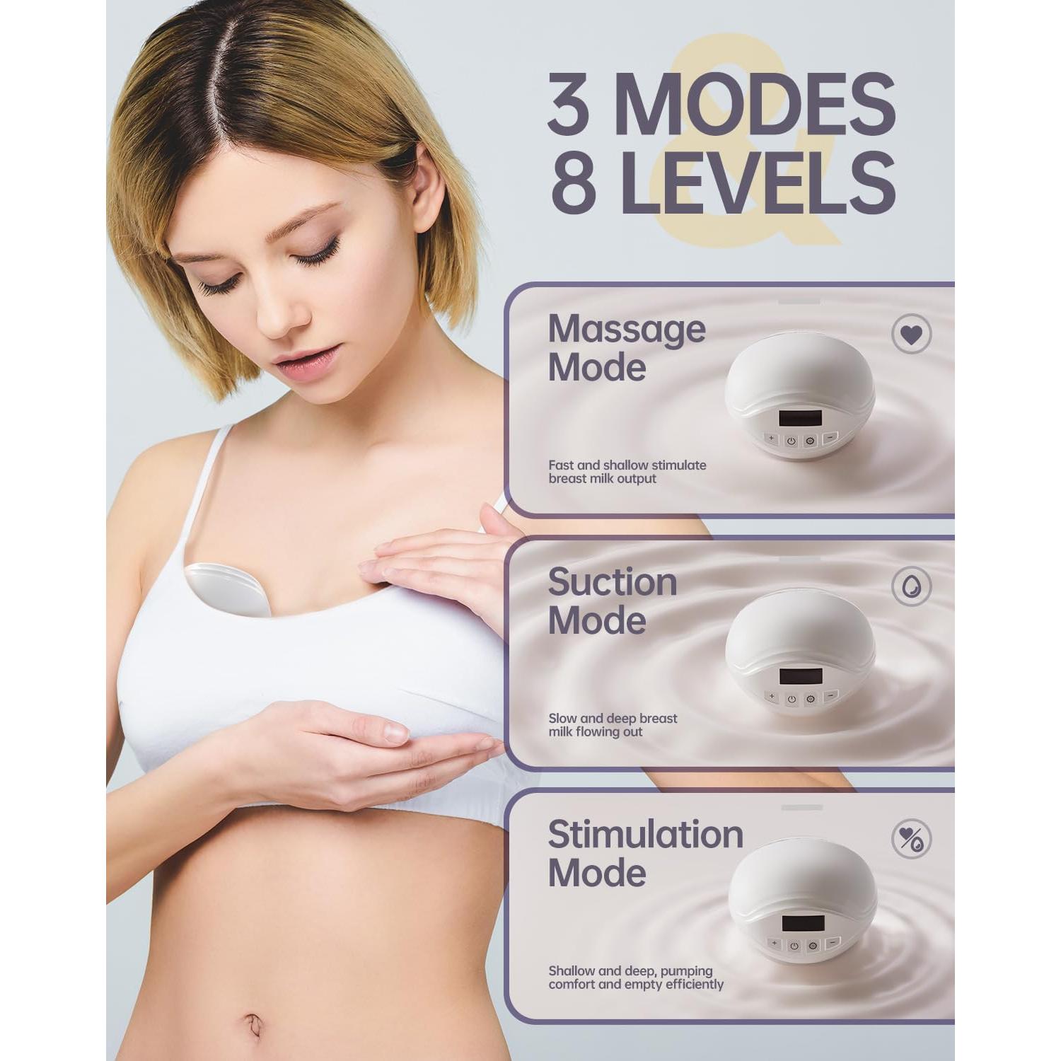 Extractor de Leche Eléctrico Doble Cabaro - Portátil, Múltiples Modos