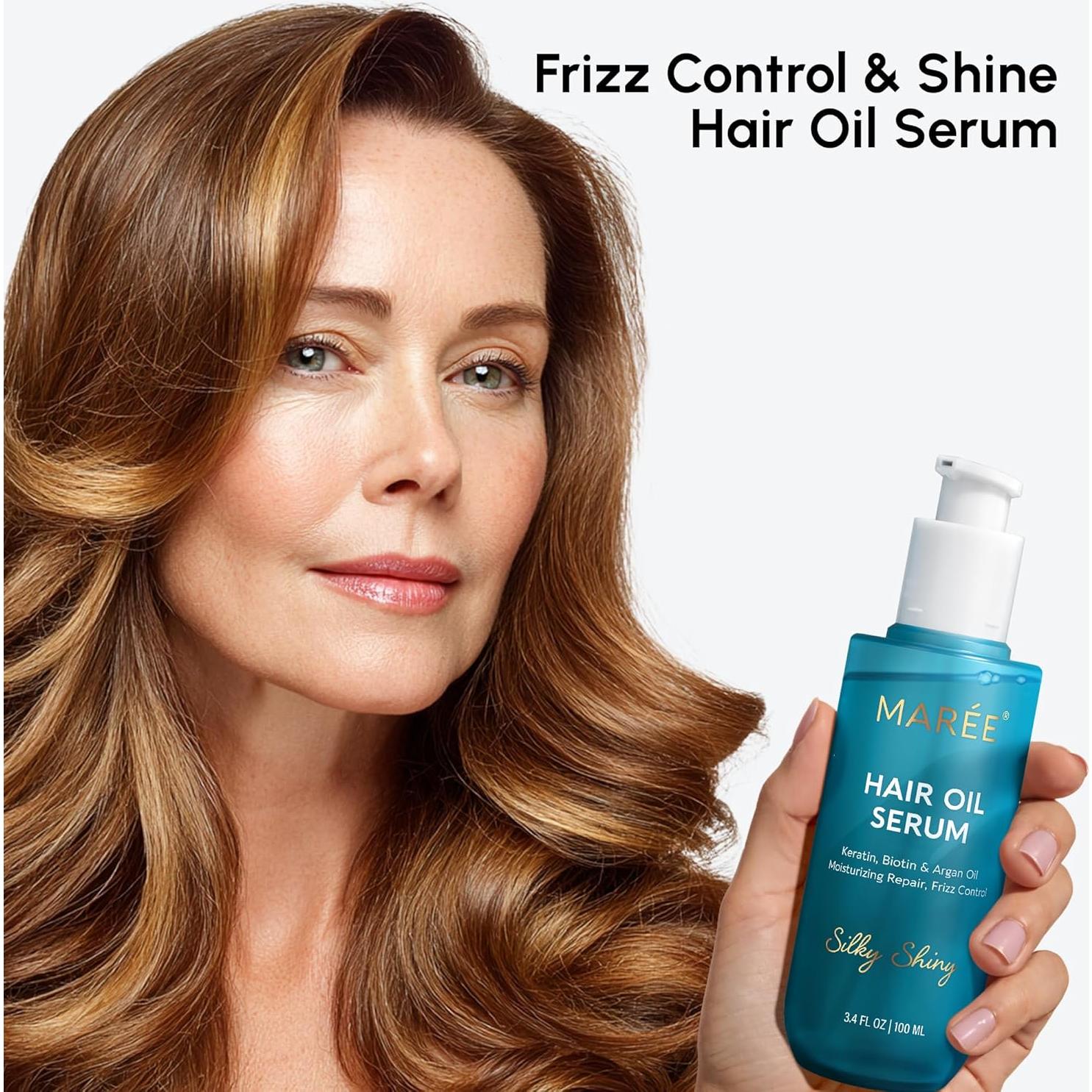 MAREE Aceite para el Cabello Frizzado 2 Pack - Suero Hidratante