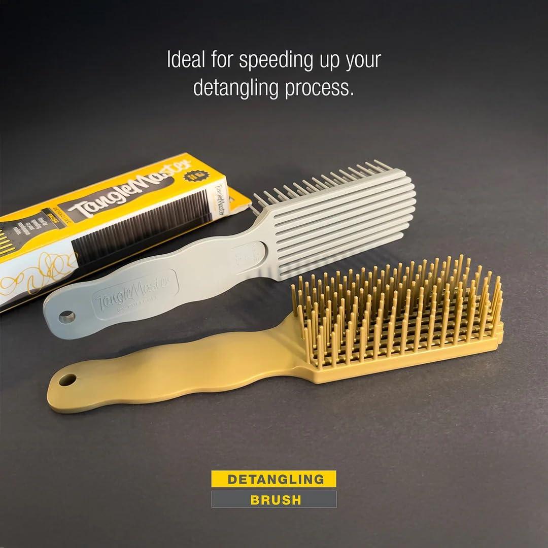 Cepillo Desenredante PuffCuff TangleMaster para Cabello Rizado