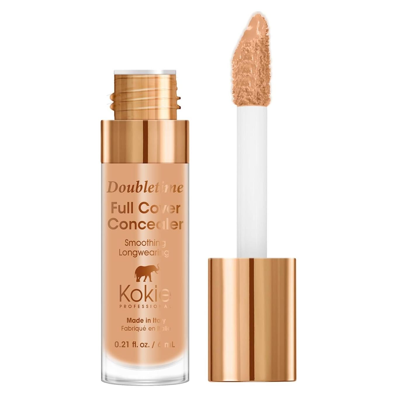 Corrector de Cobertura Completa Kokie Cosmetics 6.23 ml Profundo