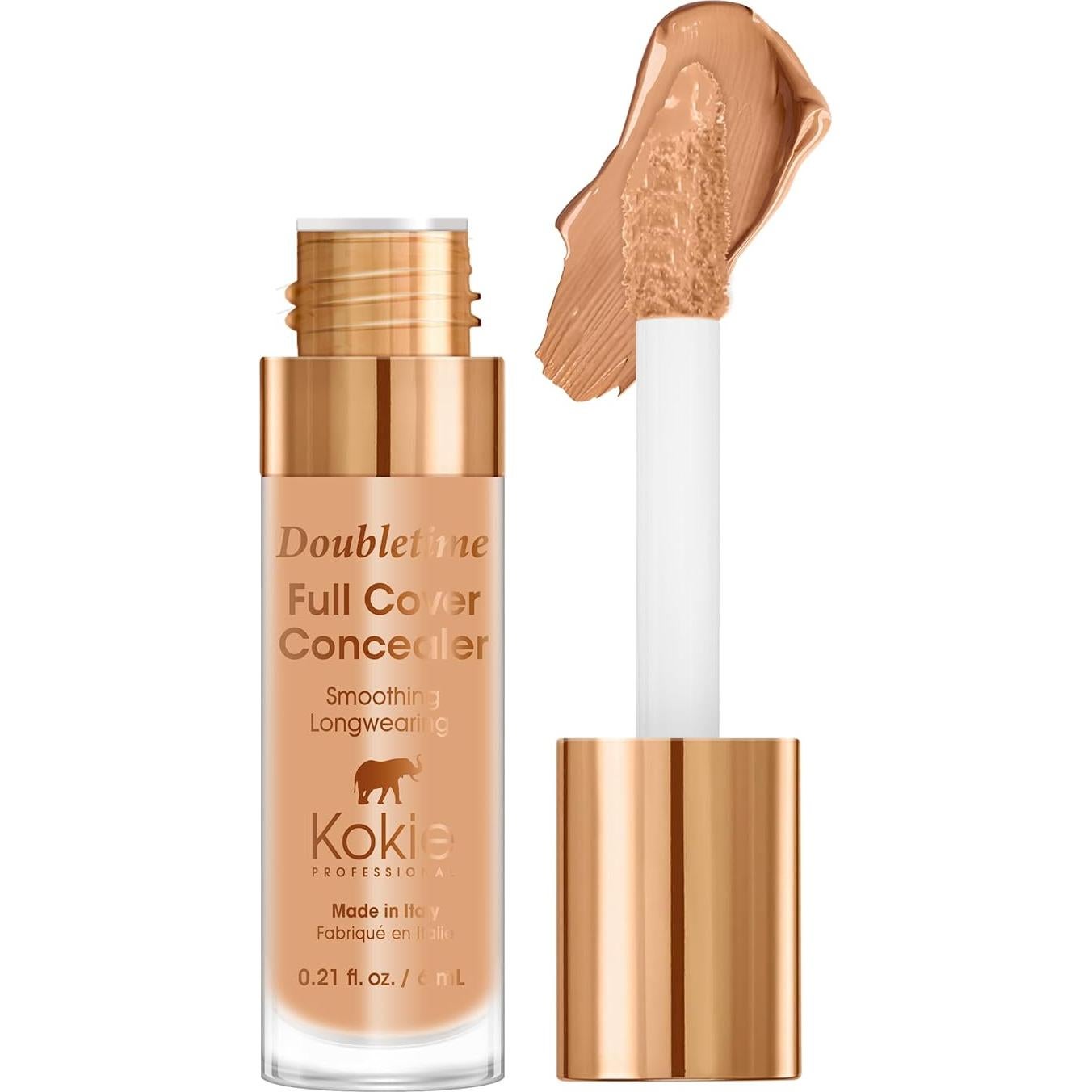 Corrector de Cobertura Completa Kokie Cosmetics 6.23 ml Profundo