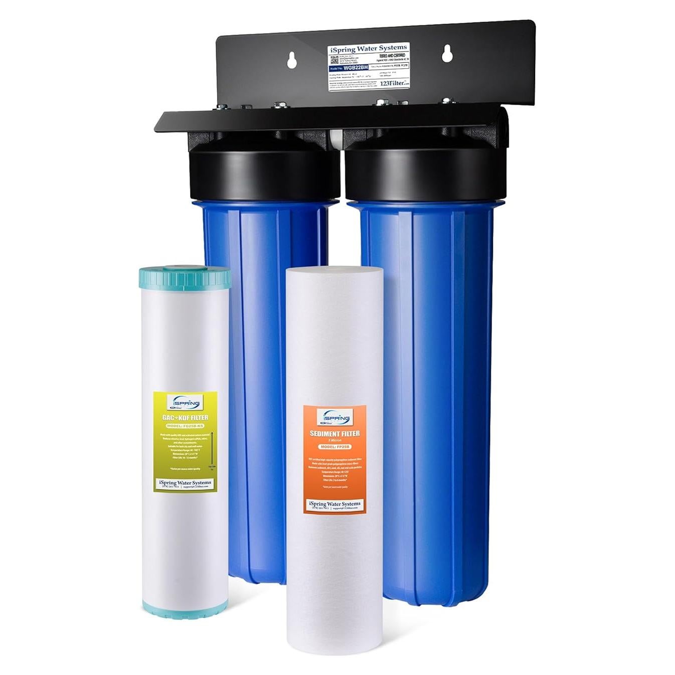 Sistema de Filtro de Agua iSpring WGB22B-KS 2 Etapas 56.78 L/min