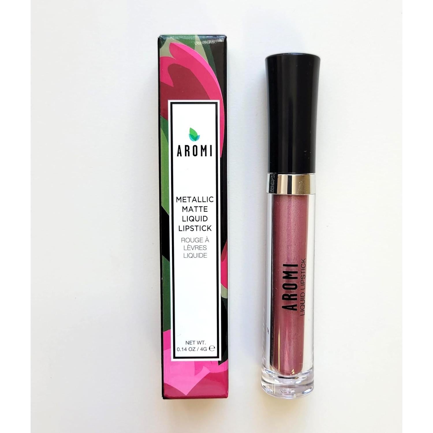 Pintalabios Líquido Metálico Aromi Alpine Bloom Castaño Rosado