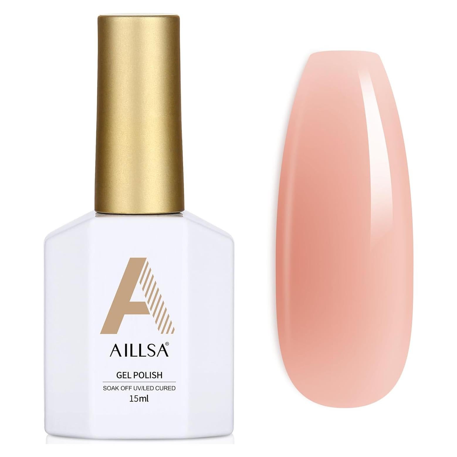 Esmalte de Uñas en Gel AILLSA Nude 15 ml Larga Duración