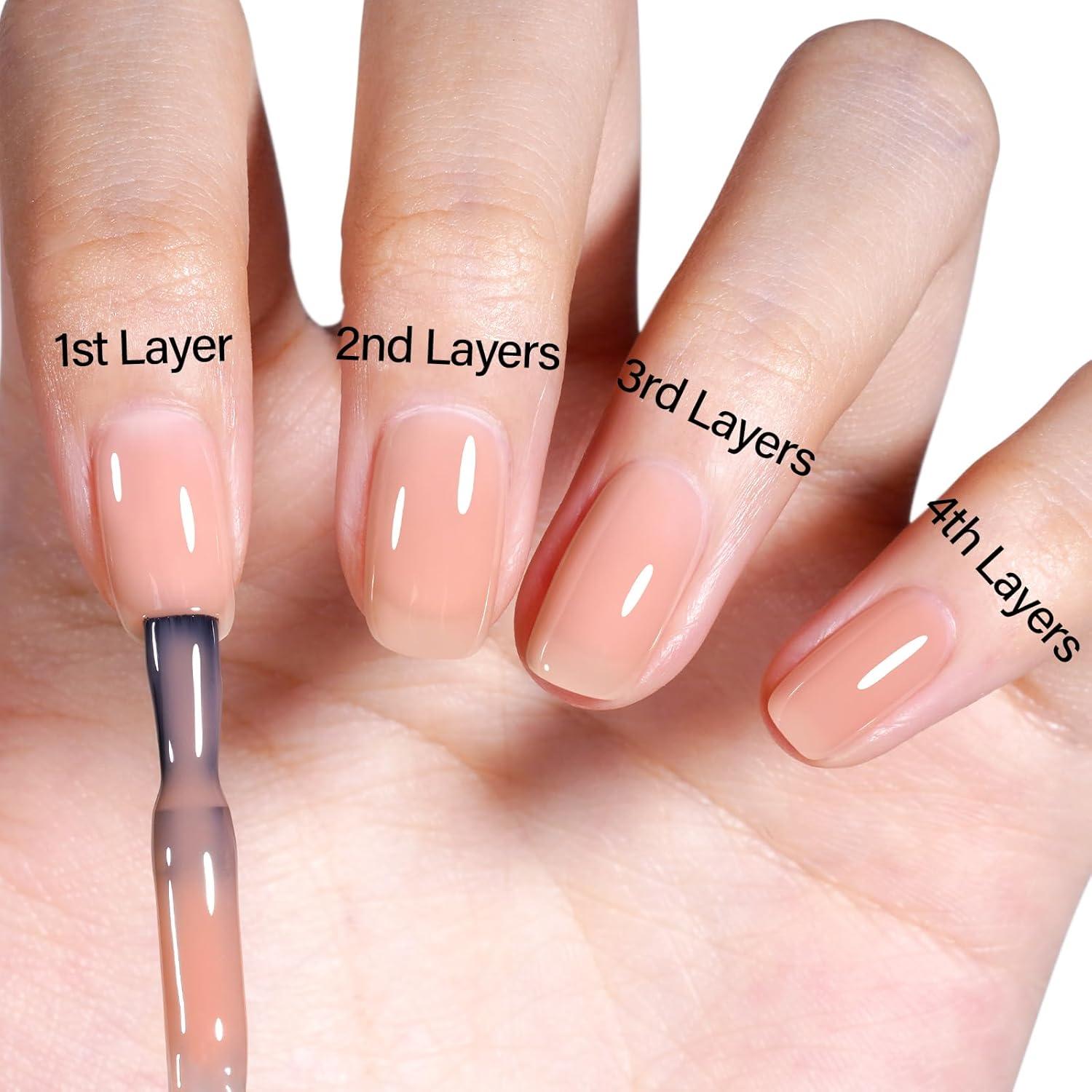 Esmalte de Uñas en Gel AILLSA Nude 15 ml Larga Duración