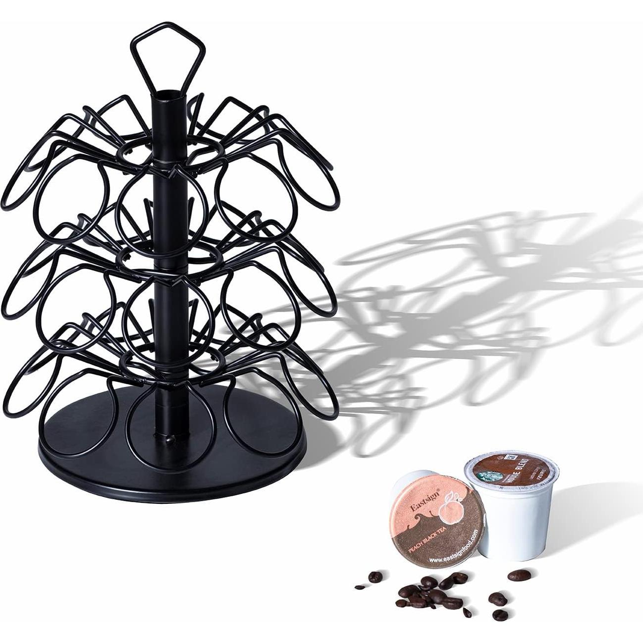 Soporte Carrusel para 27 Cápsulas K-Cup Rice rat - Negro