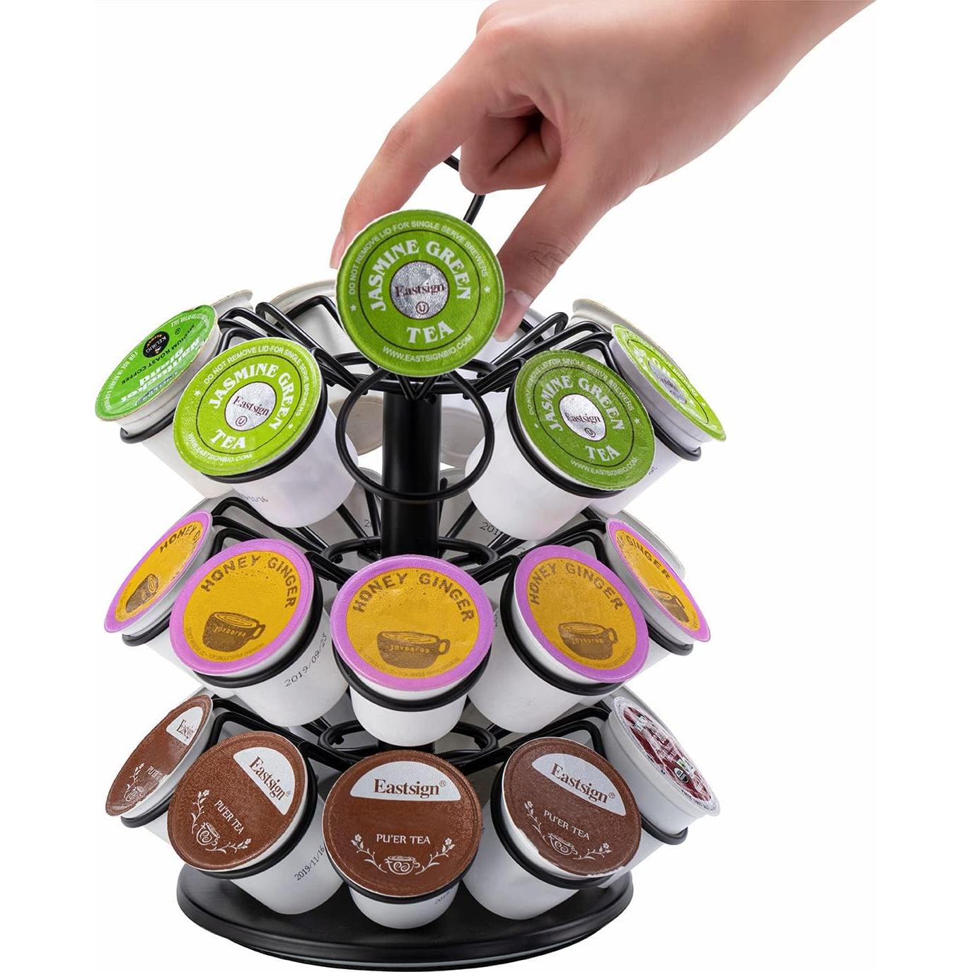 Soporte Carrusel para 27 Cápsulas K-Cup Rice rat - Negro