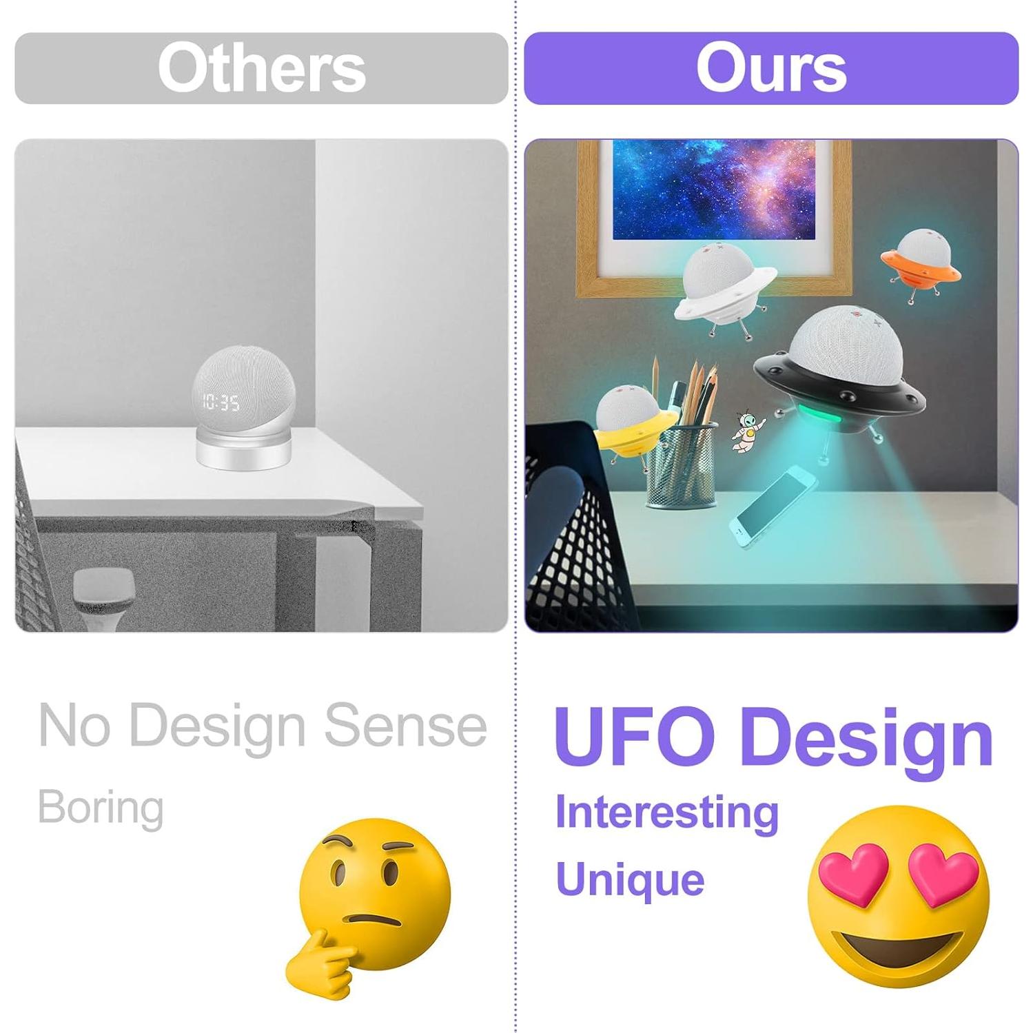 Soporte de Mesa para Echo Dot 4ta/5ta Generación Negro