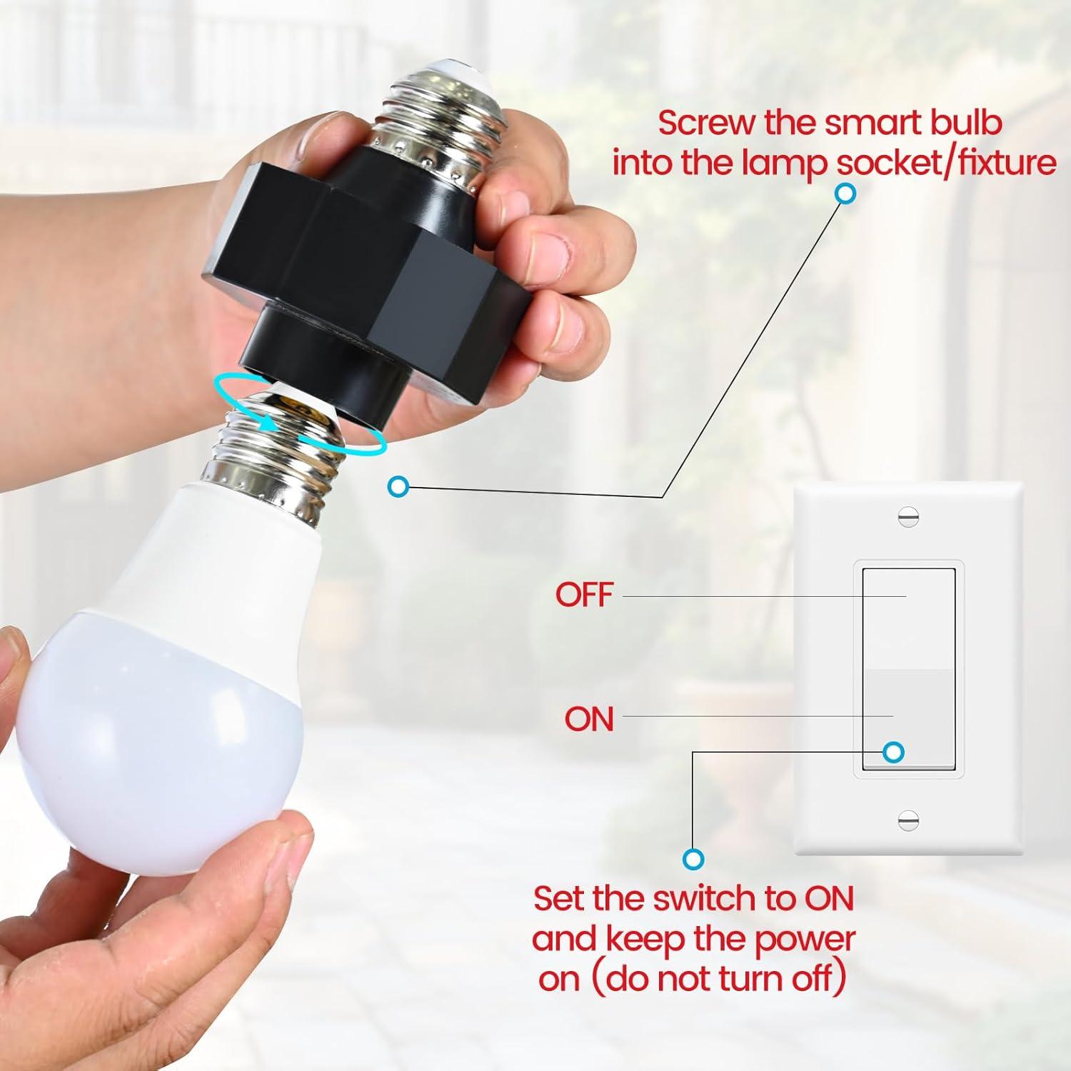 Adaptador de Enchufe E26 a 2 Clavijas Rreslicam 300W