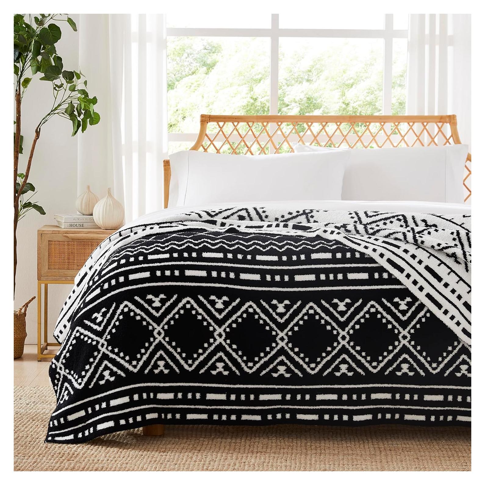 Manta Reversible R.SHARE Boho 127x178 cm Microfibra Suave