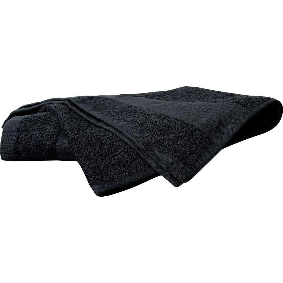 Toallas de salón ForPro Premium 100% algodón negras 24 unidades