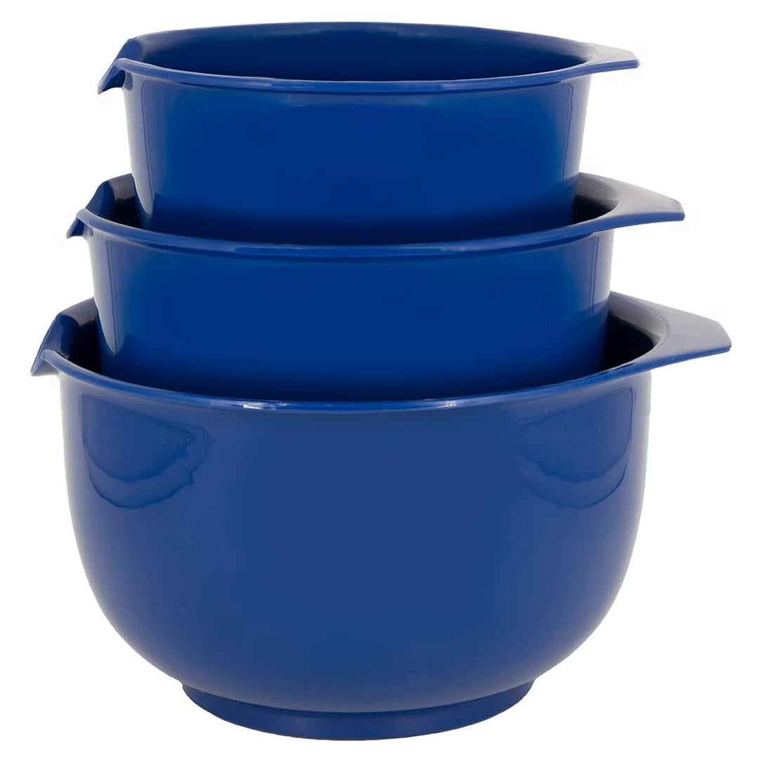Juego de 3 Tazones de Mezcla Glad Antideslizantes 2.6L Azul