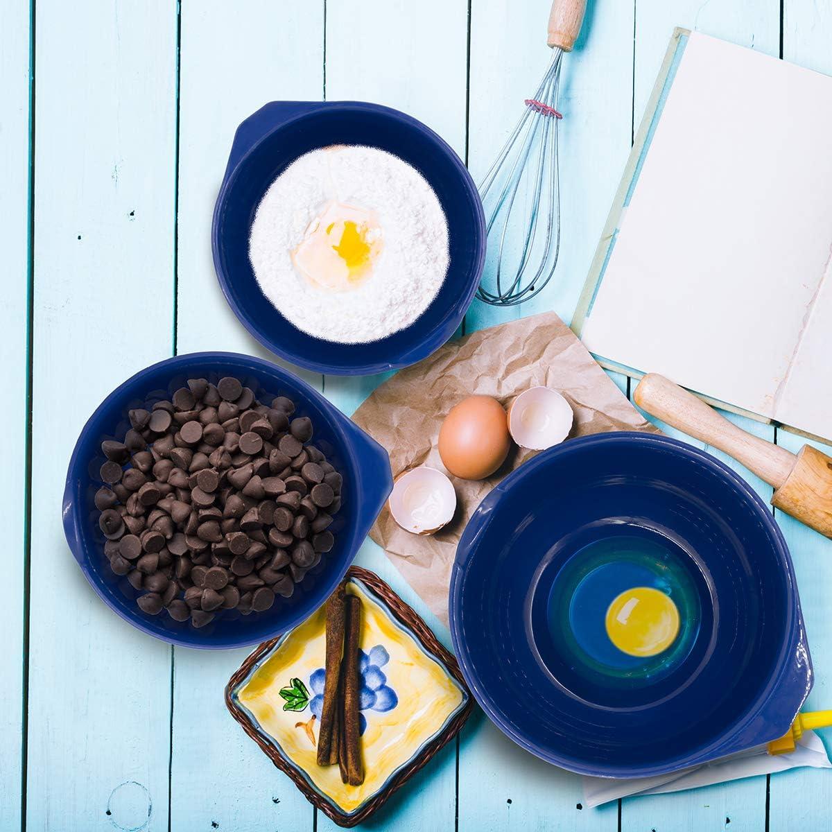 Juego de 3 Tazones de Mezcla Glad Antideslizantes 2.6L Azul