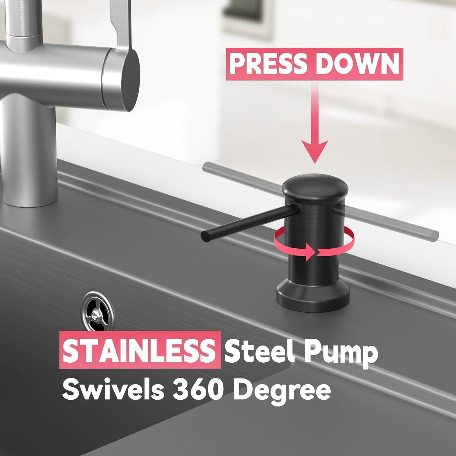 Dispensador de Jabón OHiHi para Fregadero con Tubo 119 cm