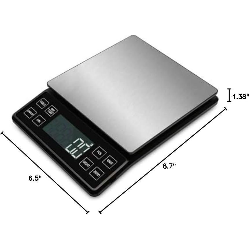 Báscula de Cocina NEXT-SHINE YK02 5kg 0.1g Digital Acero Inoxidable
