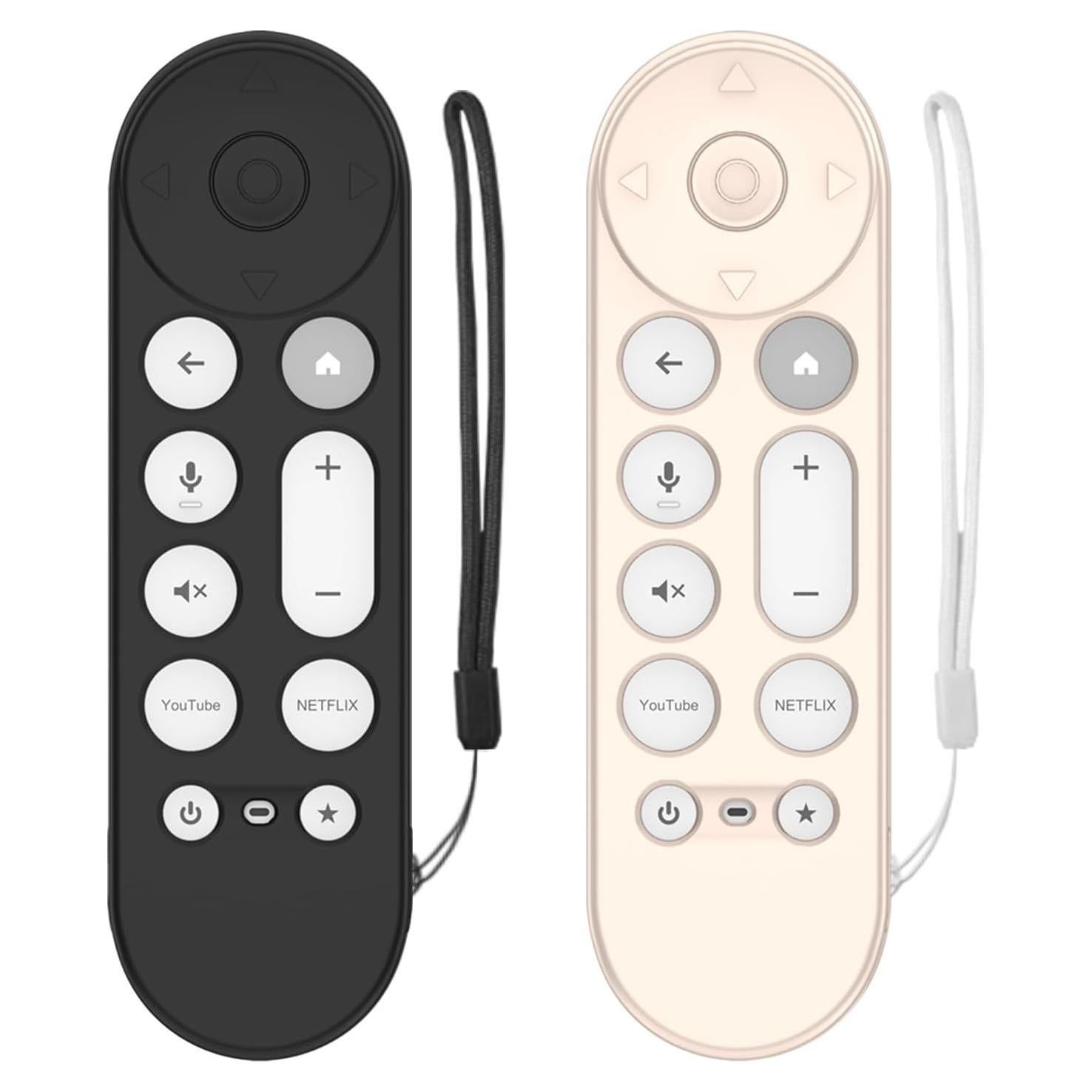 Funda de Silicona para Control Remoto Google TV 4K 2024 - 2 Pcs