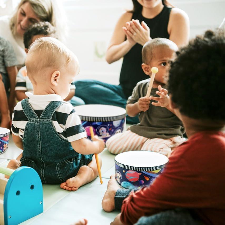 Juego de Batería Infantil Blvochnnt 20 cm con 2 Baquetas