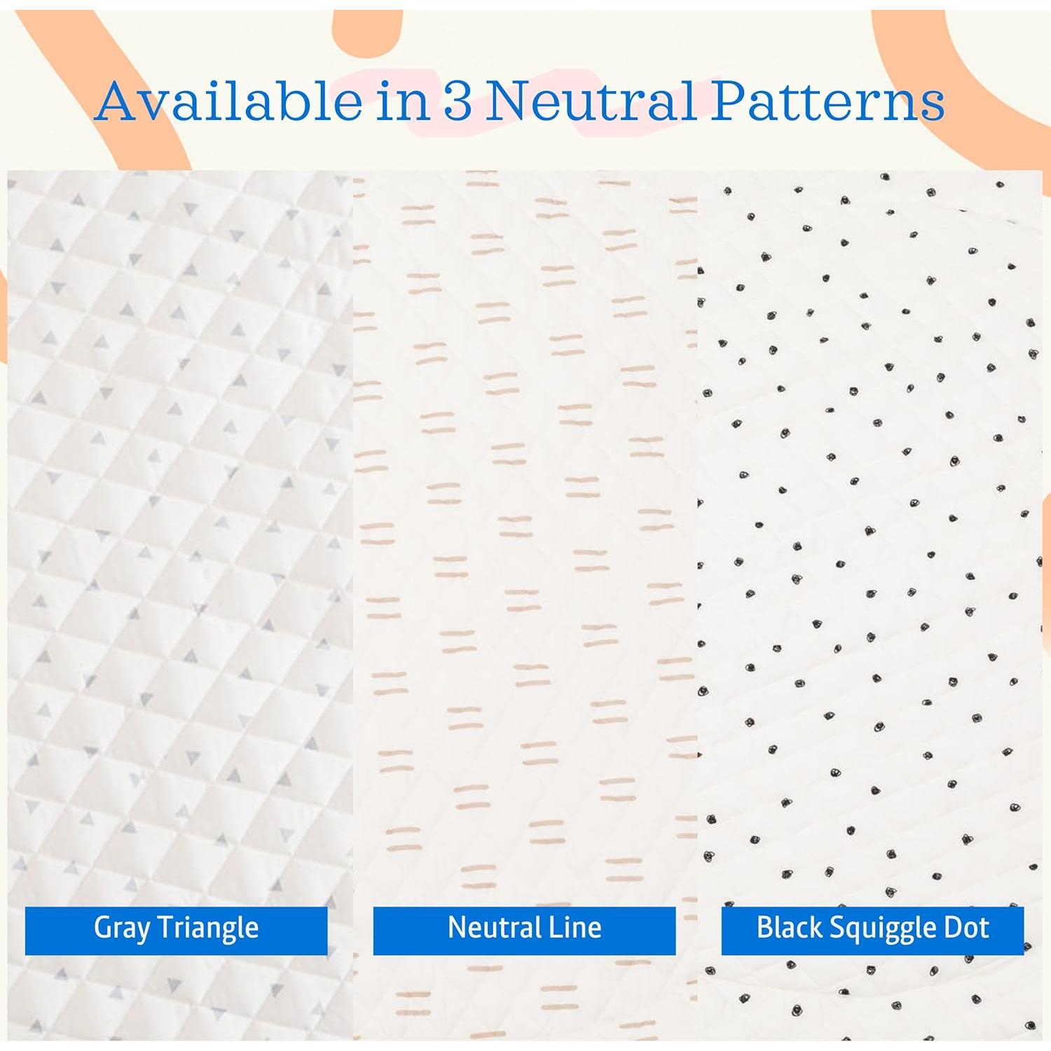 Alfombra de Juego Acolchada Poppyseed 109 cm Lavable para Bebés