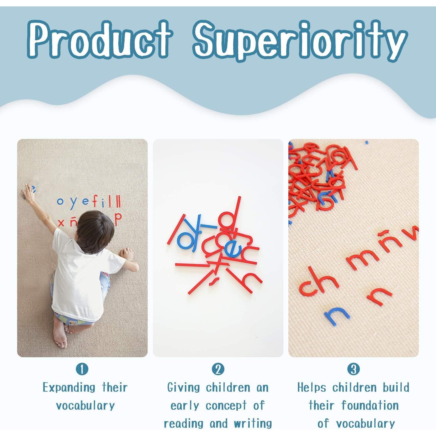 Juego Educativo Montessori Alfabeto Móvil MONTESSORI OUTLET