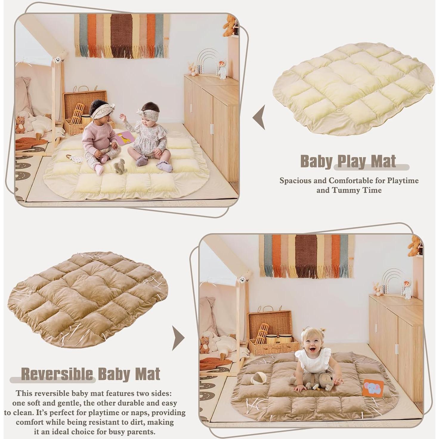 Gimnasio de Juego 5 en 1 Foryoomi Crema para Bebés