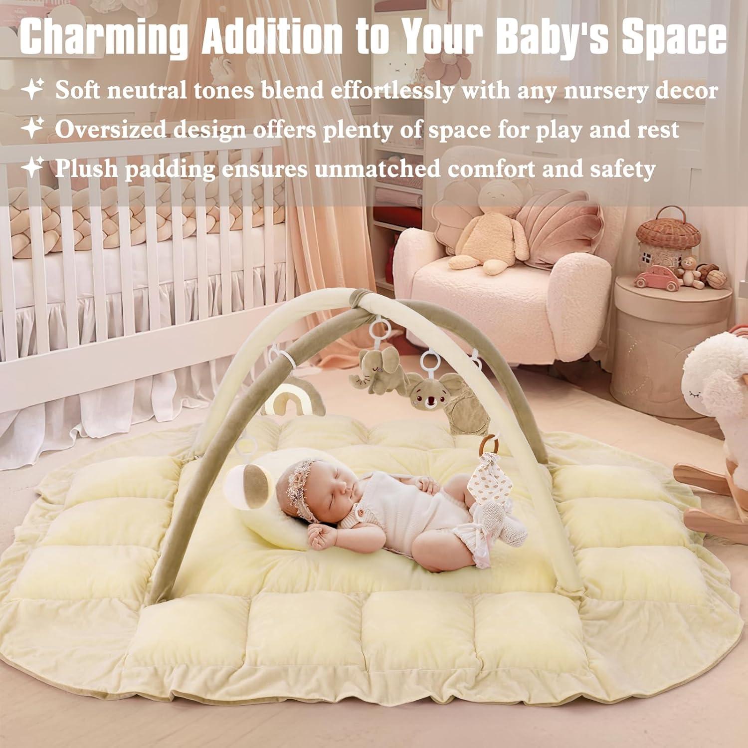 Gimnasio de Juego 5 en 1 Foryoomi Crema para Bebés