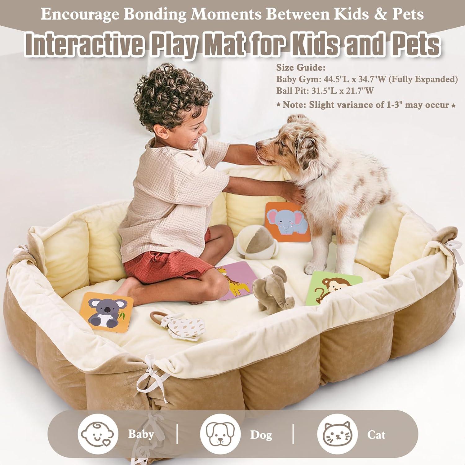 Gimnasio de Juego 5 en 1 Foryoomi Crema para Bebés