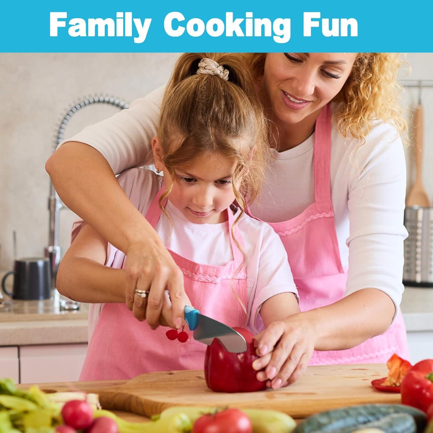 Juego de cuchillos para niños Kibbidea 4 piezas acero inoxidable