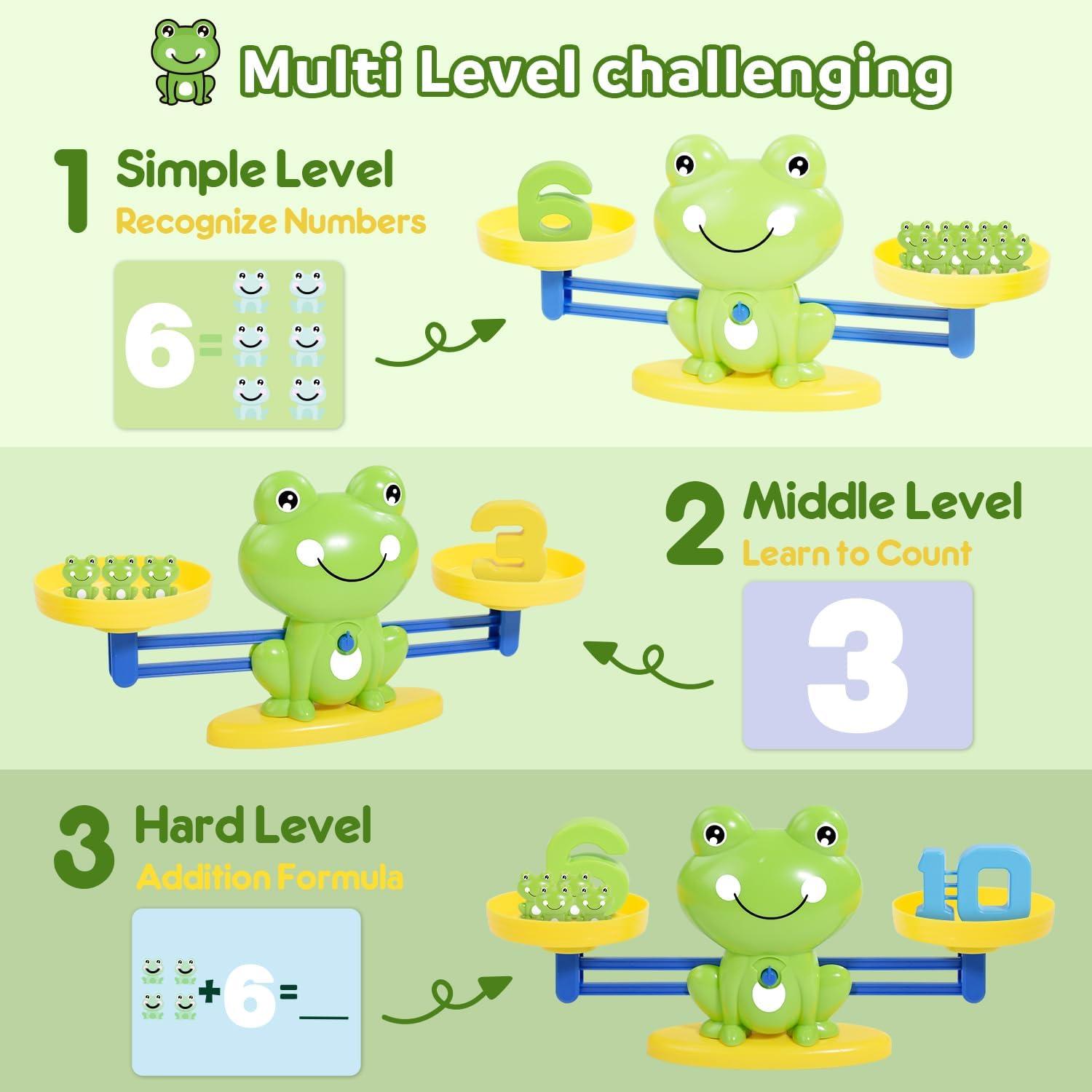 Juguete de Equilibrio BAKAM Rana para Niños 3-7 Años