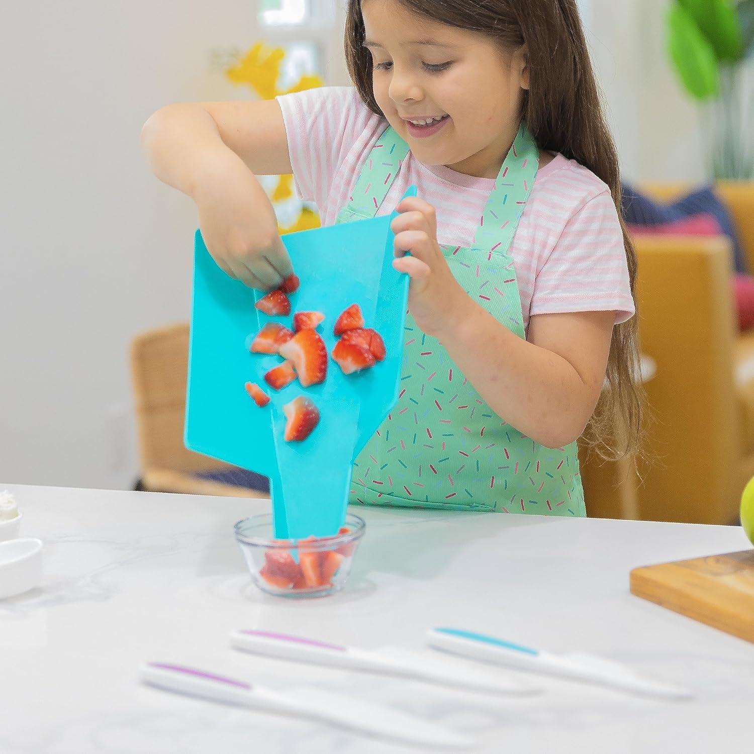 Juego de cuchillo y tabla de cortar TOVLA JR. para niños