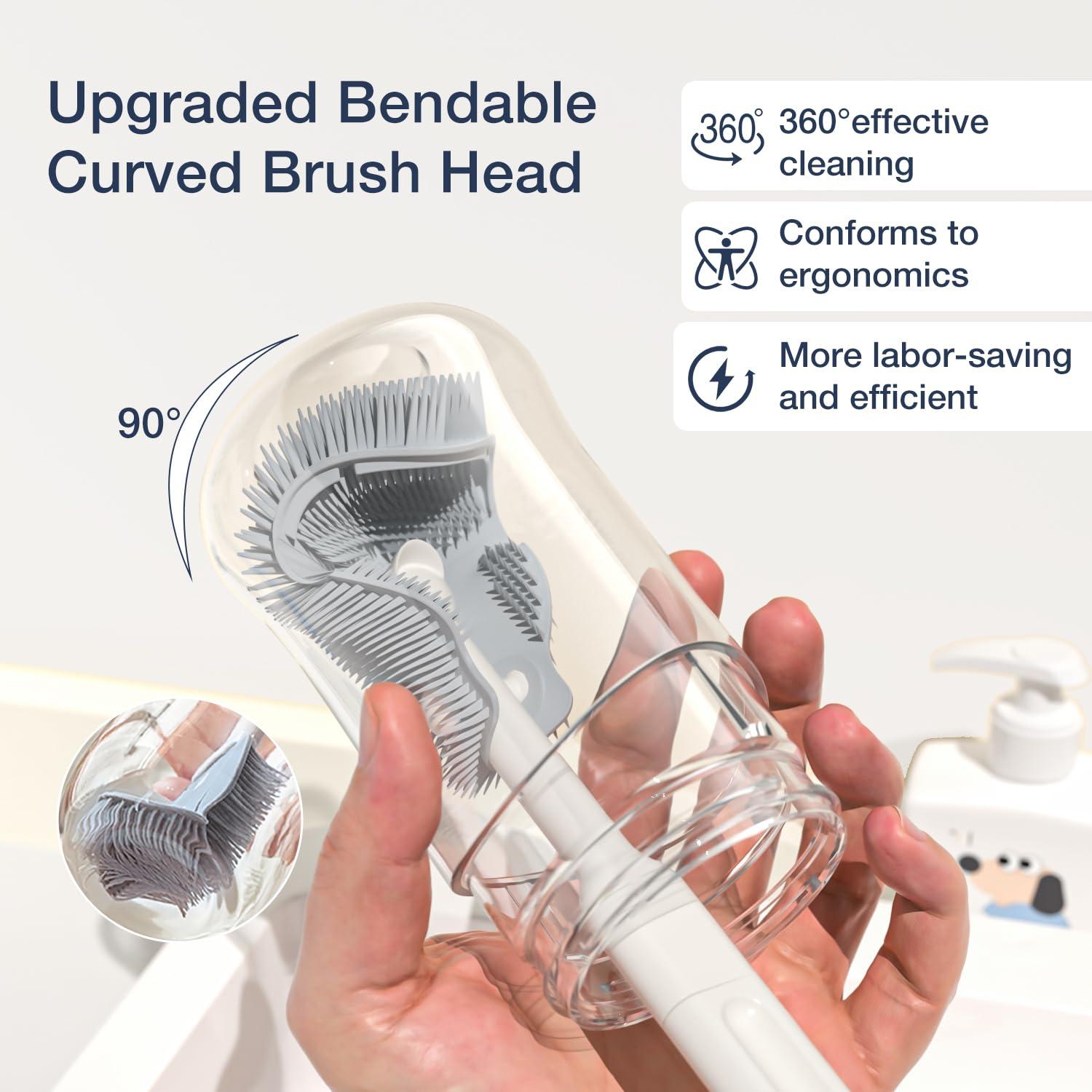 Kit de limpieza 6 en 1 para biberones Glusmami - Portátil y seguro