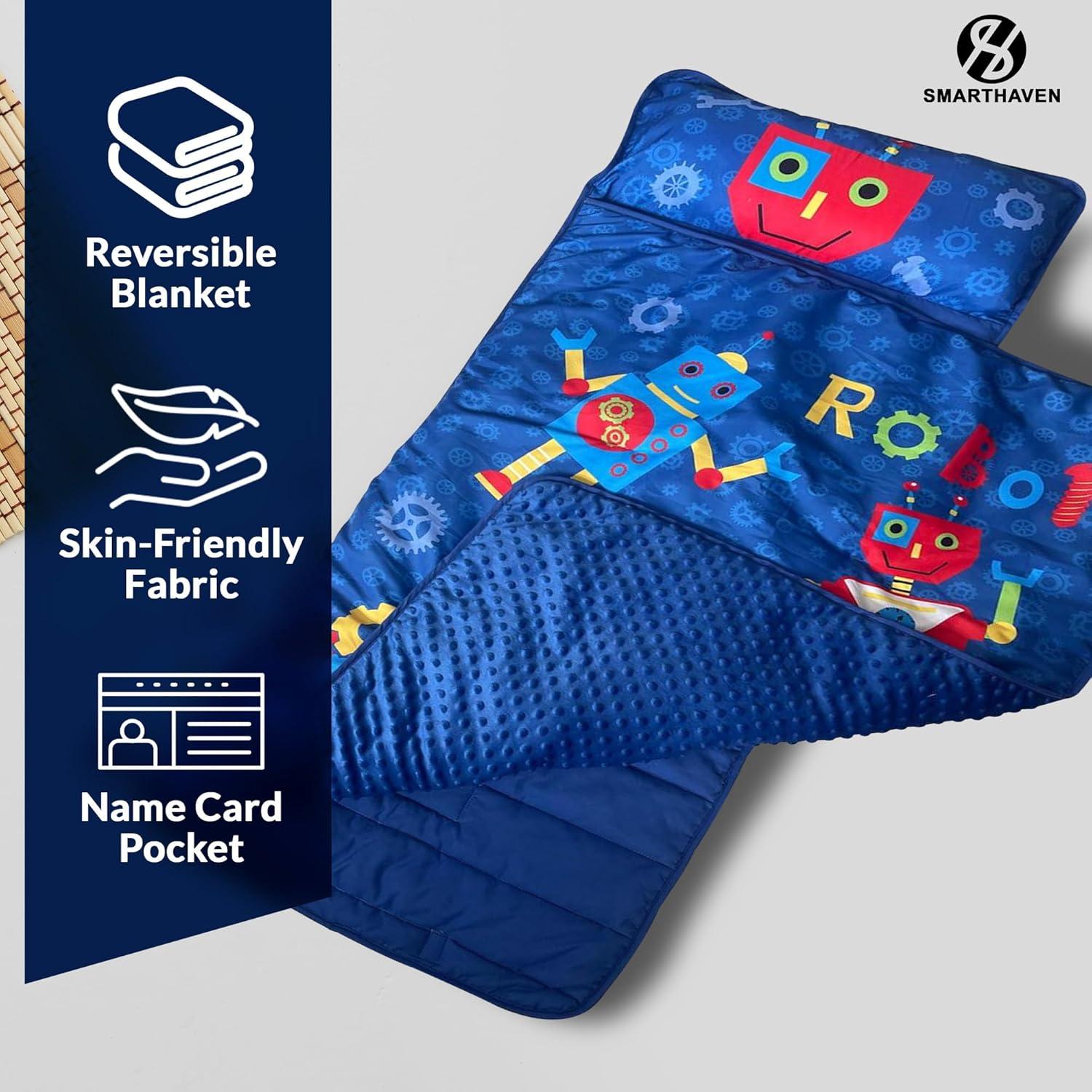 Estera de Siesta para Niños SMARTHAVEN 127x51cm con Almohada