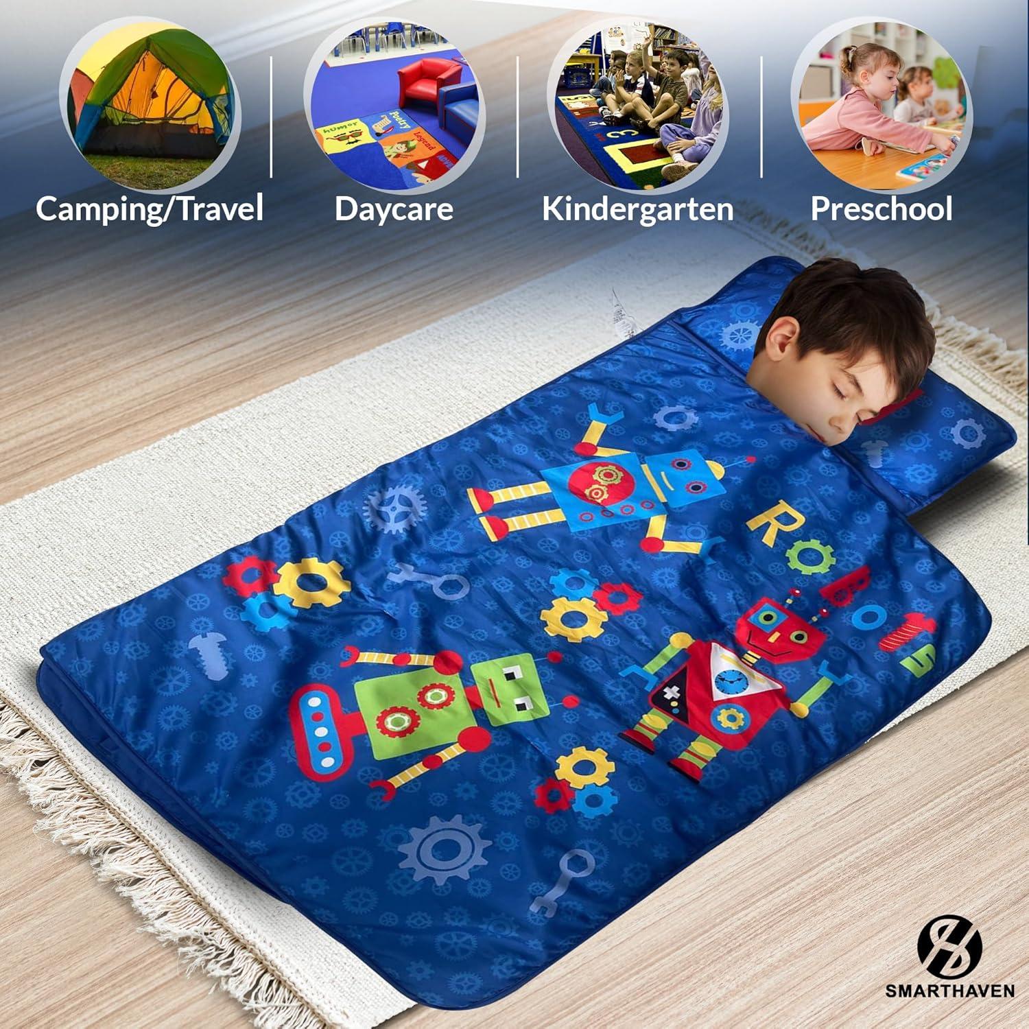 Estera de Siesta para Niños SMARTHAVEN 127x51cm con Almohada