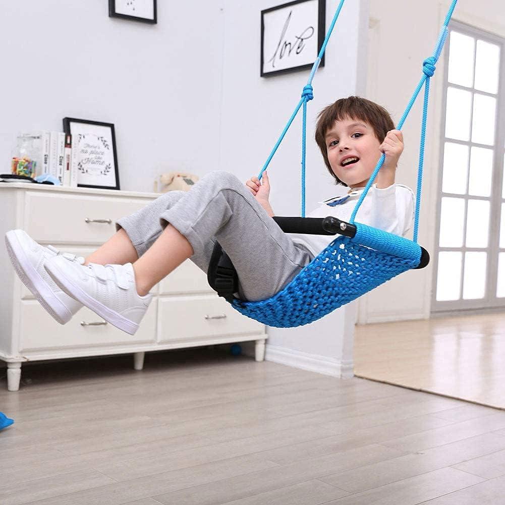 Columpio 2 en 1 ROPECUBE para Niños - Azul, Ajustable y Seguro