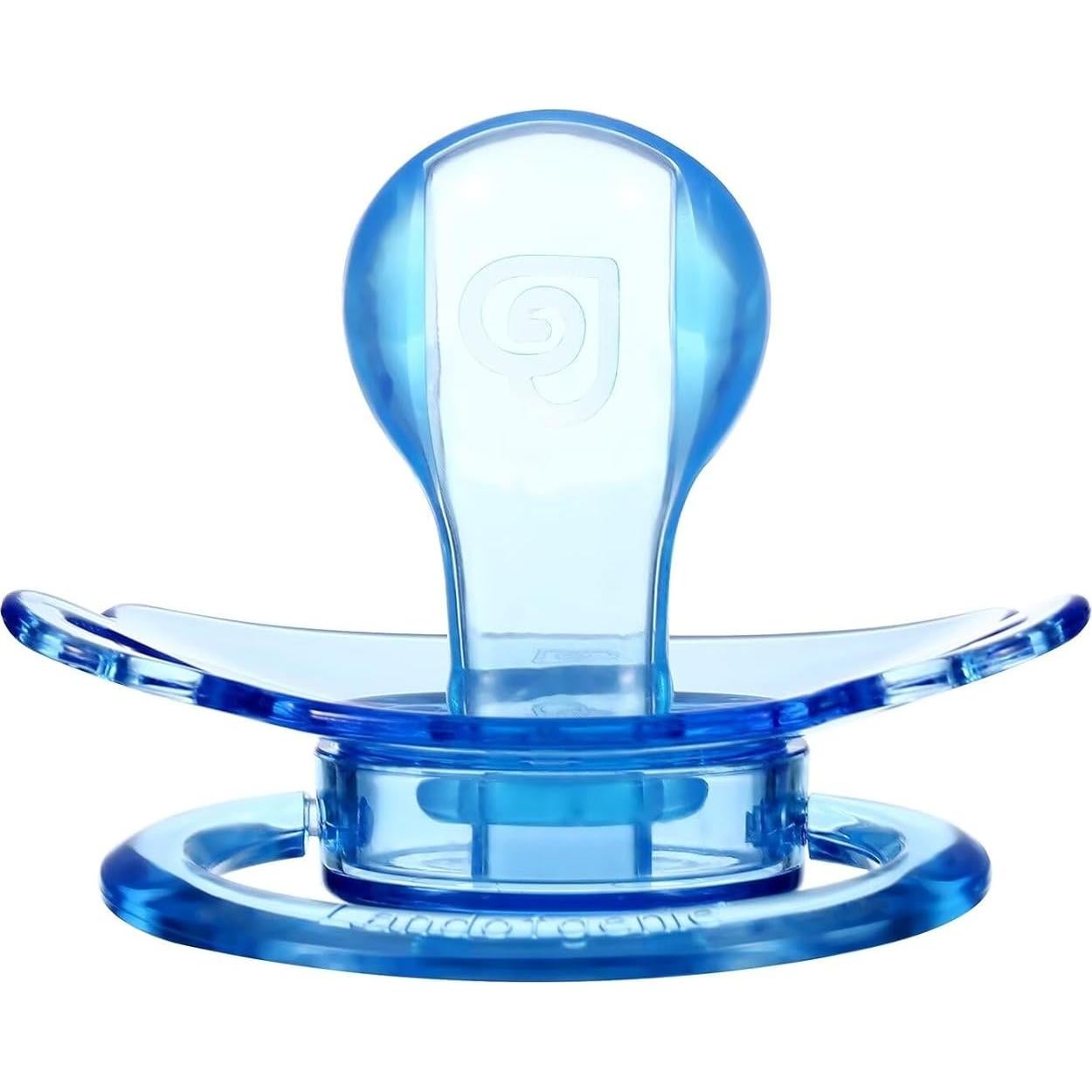 Chupete Grande Adulto Landofgenie Oso Transparente Azul