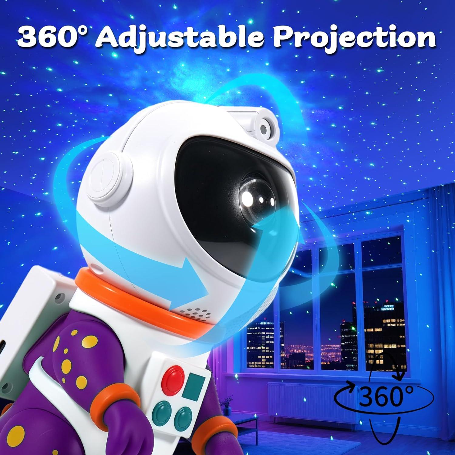 Proyector de Luz Nocturna LOVME Galaxia 8 Modos Control Remoto