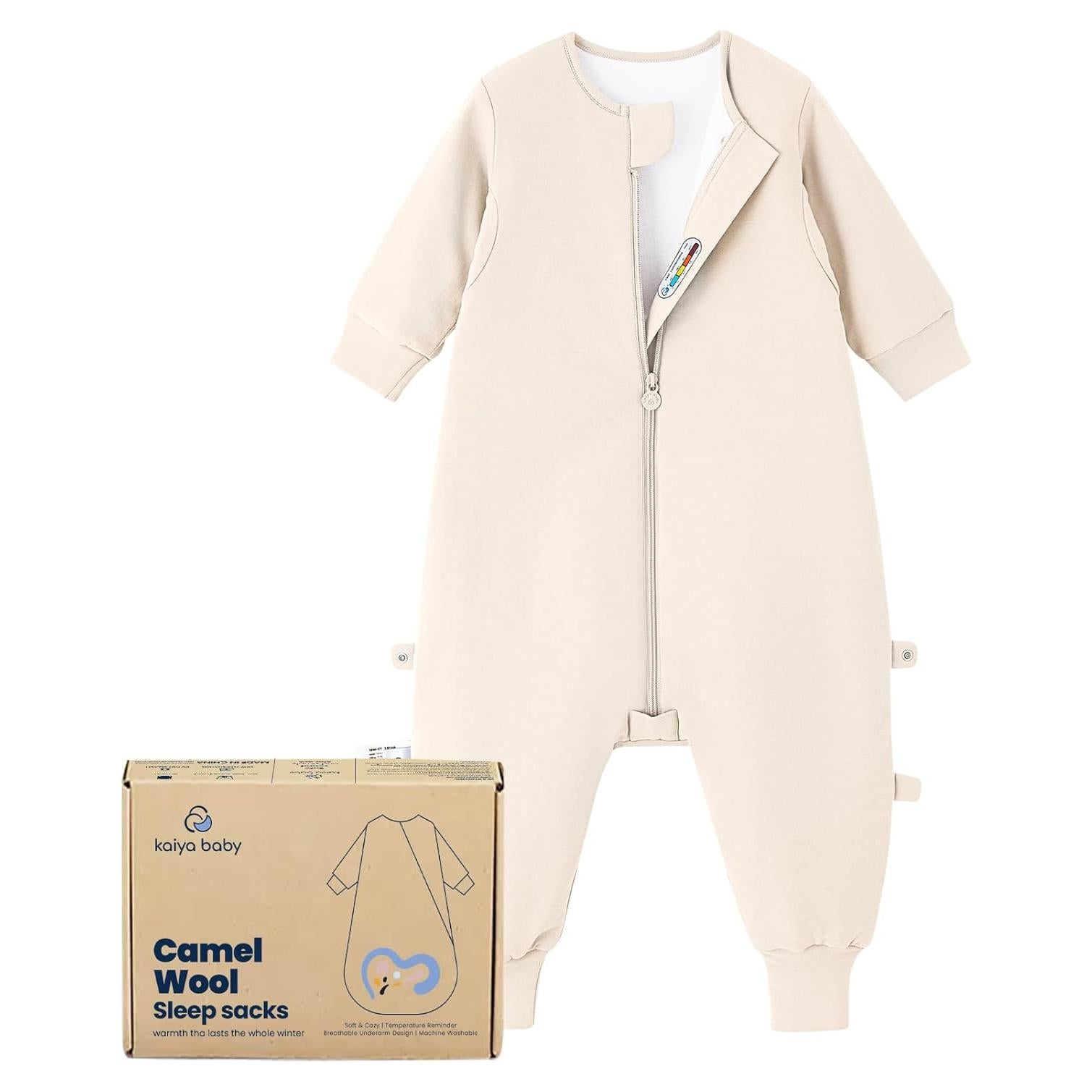 Saco de dormir unisex Kaiya Baby 1.0 Tog 3T-4T crema