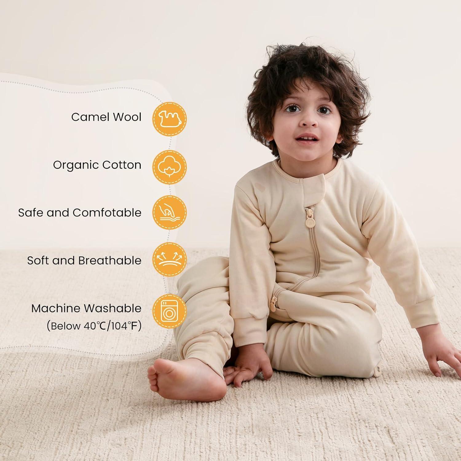 Saco de dormir unisex Kaiya Baby 1.0 Tog 3T-4T crema