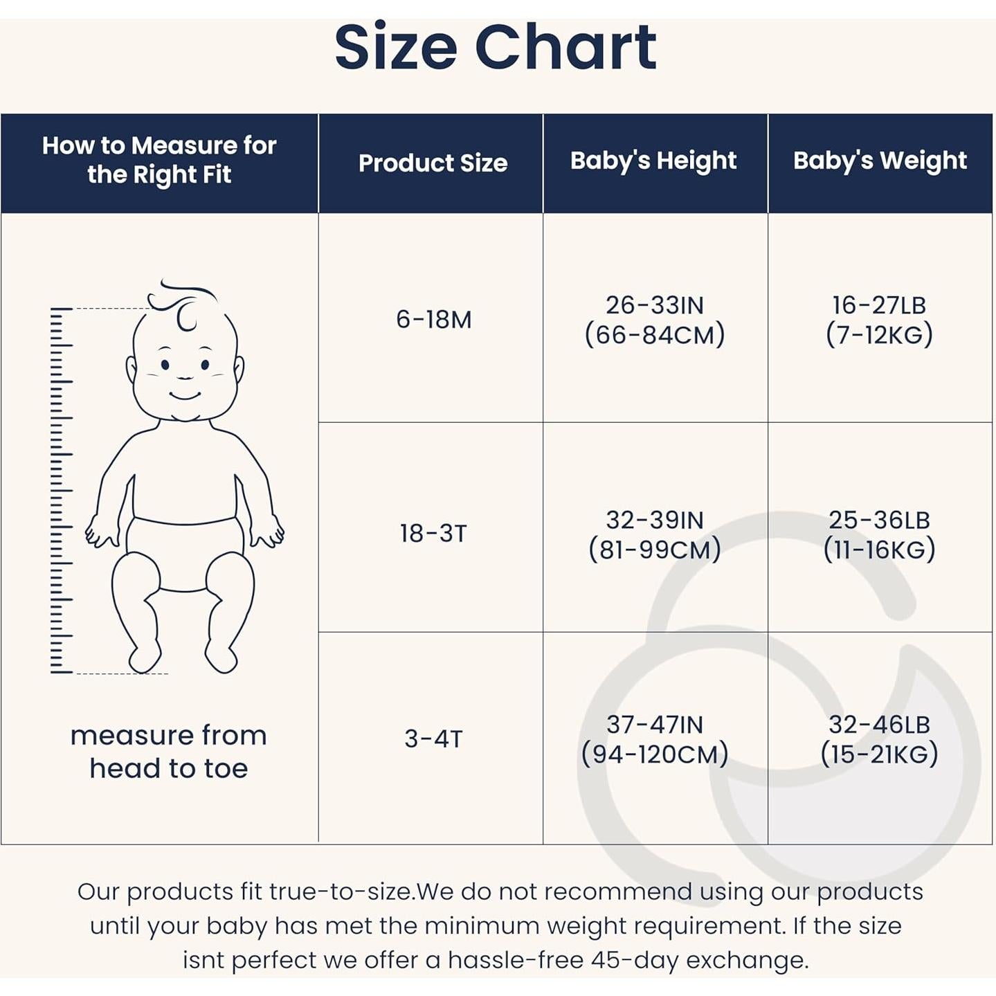 Saco de dormir unisex Kaiya Baby 1.0 Tog 3T-4T crema