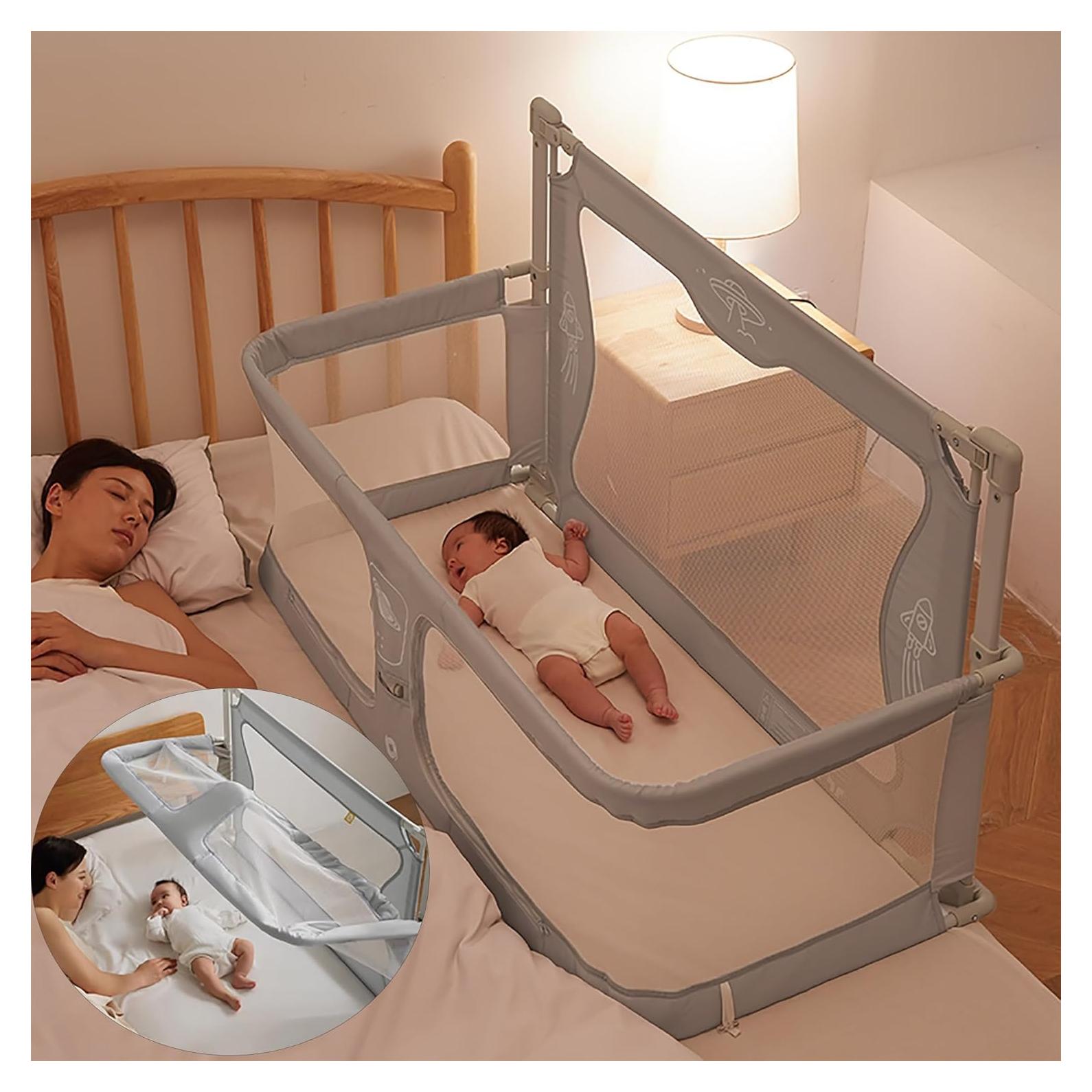 Cuna 3 en 1 XYLDGPTL para Bebés - Cuna Portátil y Barandilla