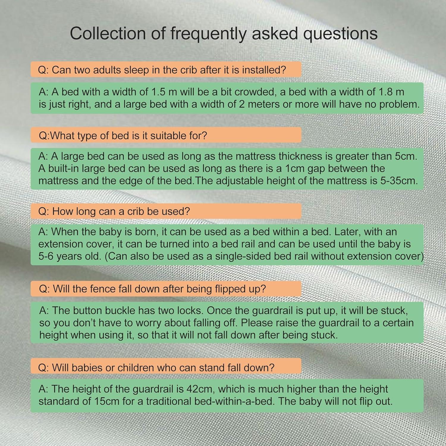 Cuna 3 en 1 XYLDGPTL para Bebés - Cuna Portátil y Barandilla