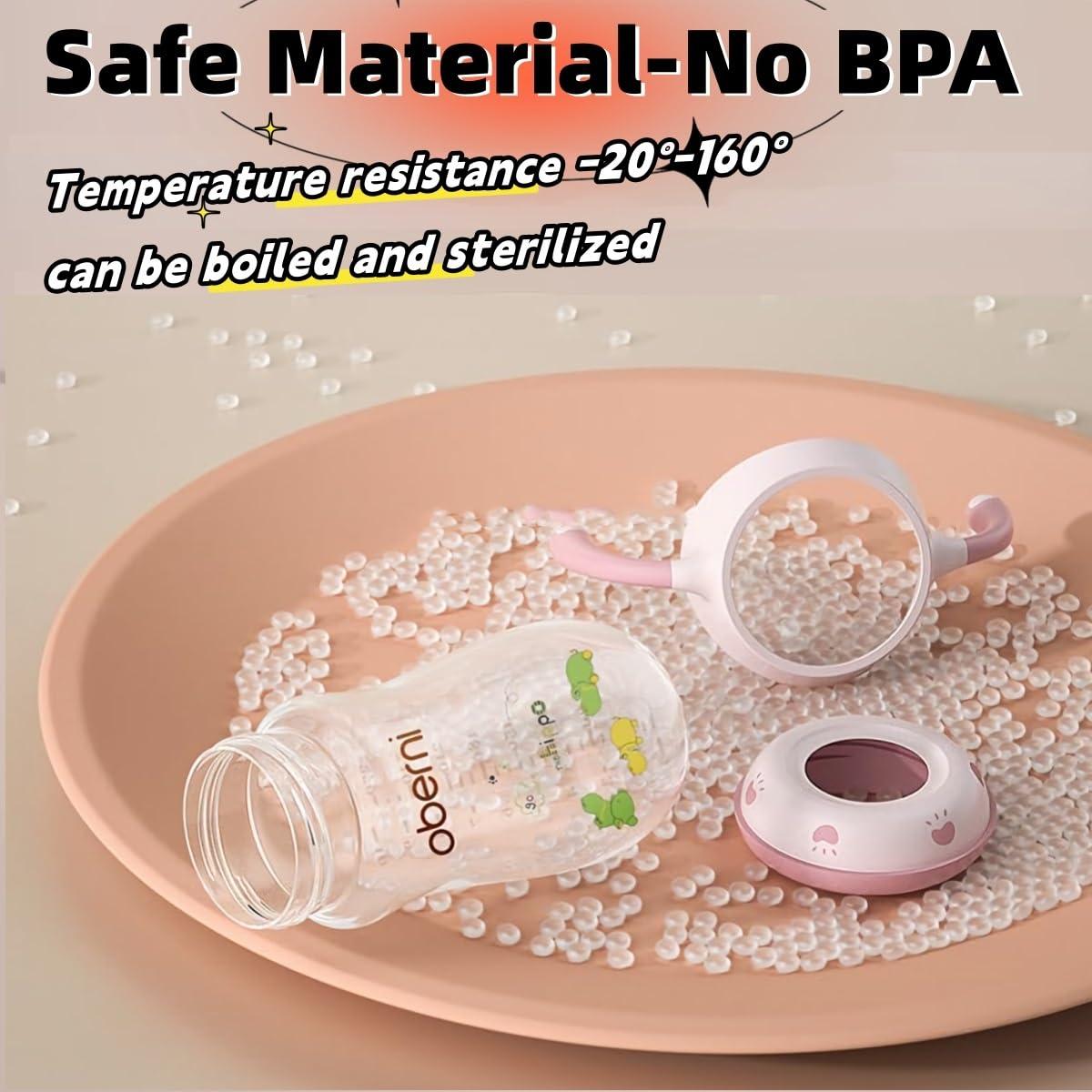 Botella Anticólicos Oberni 270ml Azul con Pajita Ponderada