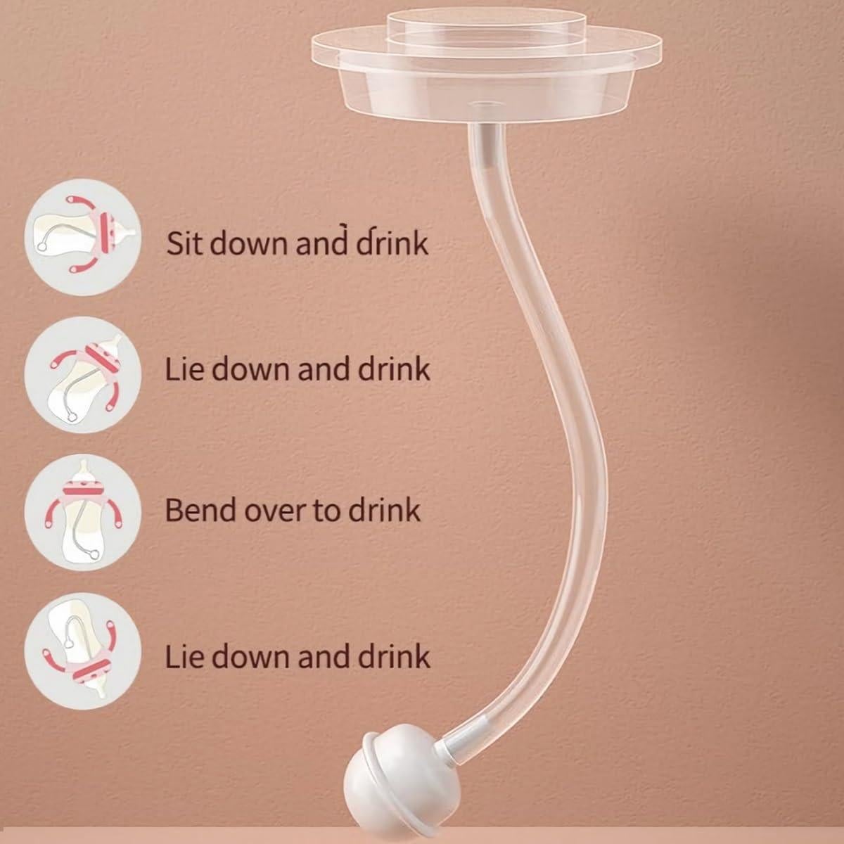 Botella Anticólicos Oberni 270ml Azul con Pajita Ponderada