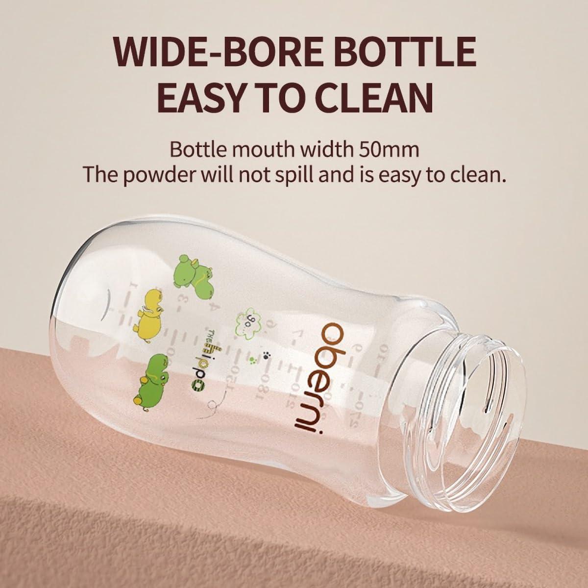 Botella Anticólicos Oberni 270ml Azul con Pajita Ponderada