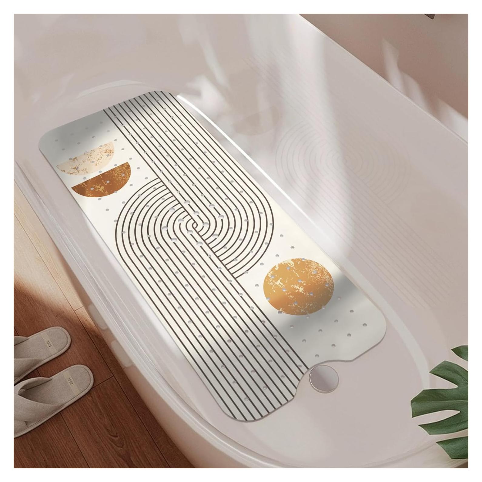 Alfombra Antideslizante Beige para Bañera nmbnswo 101.6x40.6cm