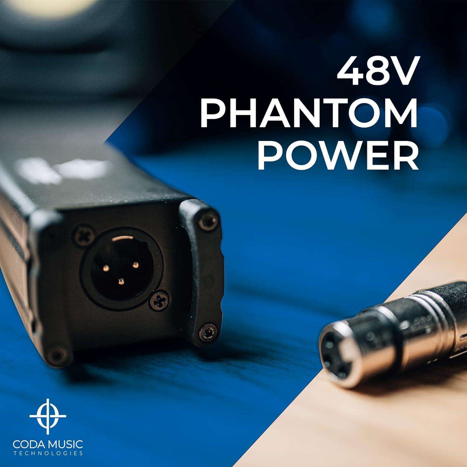 Coda MB-1 Preamp Micrófono 48V Phantom 25dB Ganancia