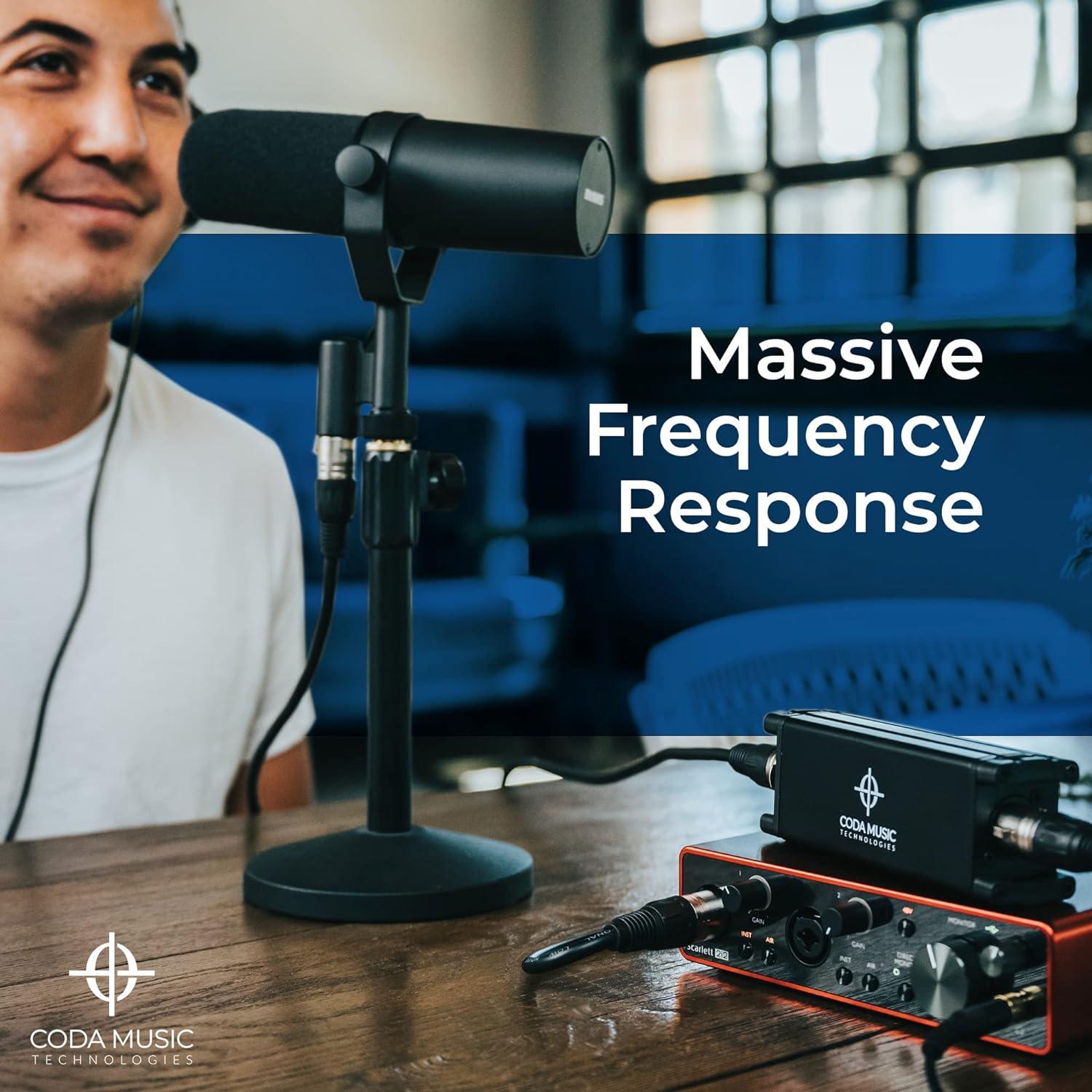 Coda MB-1 Preamp Micrófono 48V Phantom 25dB Ganancia