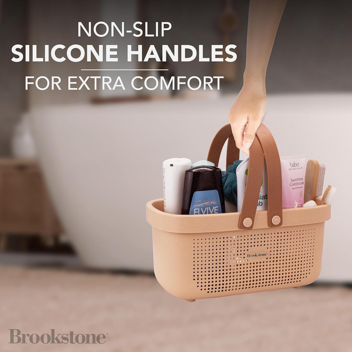 Caddy de Ducha Portátil Grande Brookstone con Mango de Silicona
