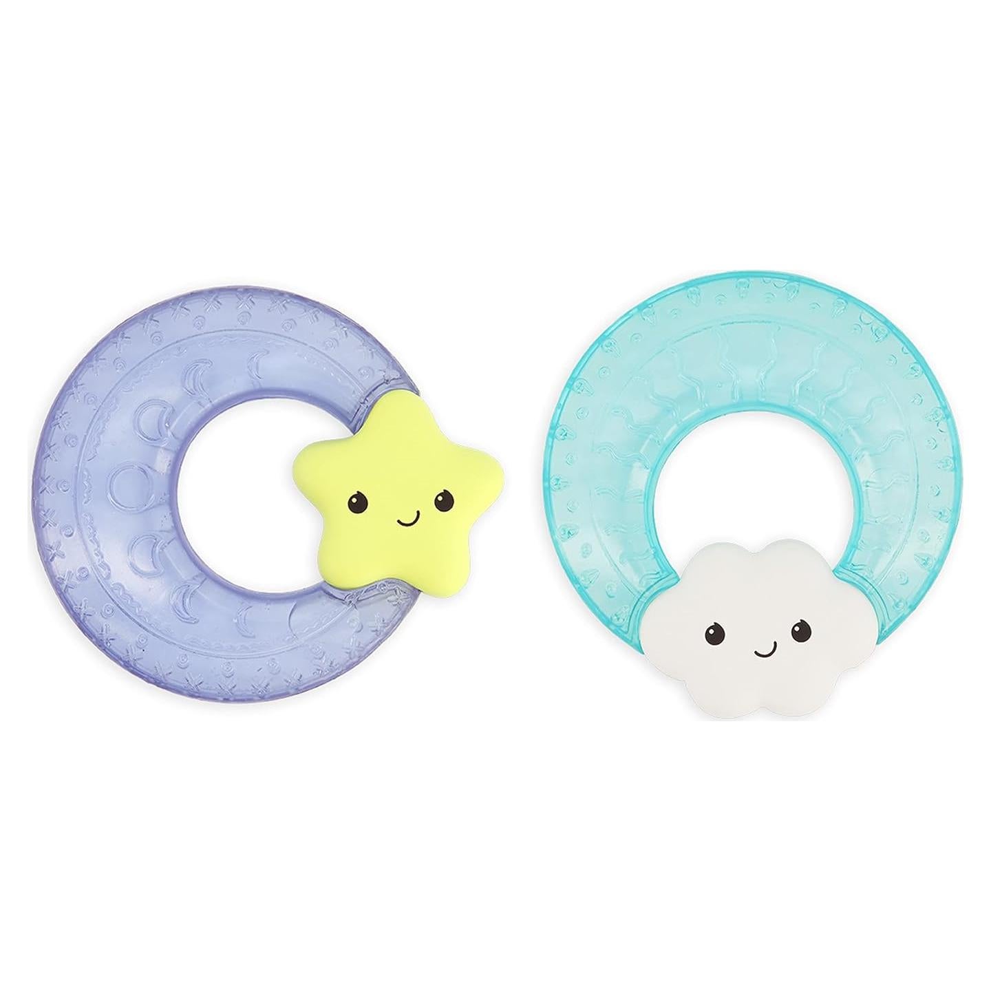 Mordedores de Agua Infantino Nube y Estrella - Alivio Dentición