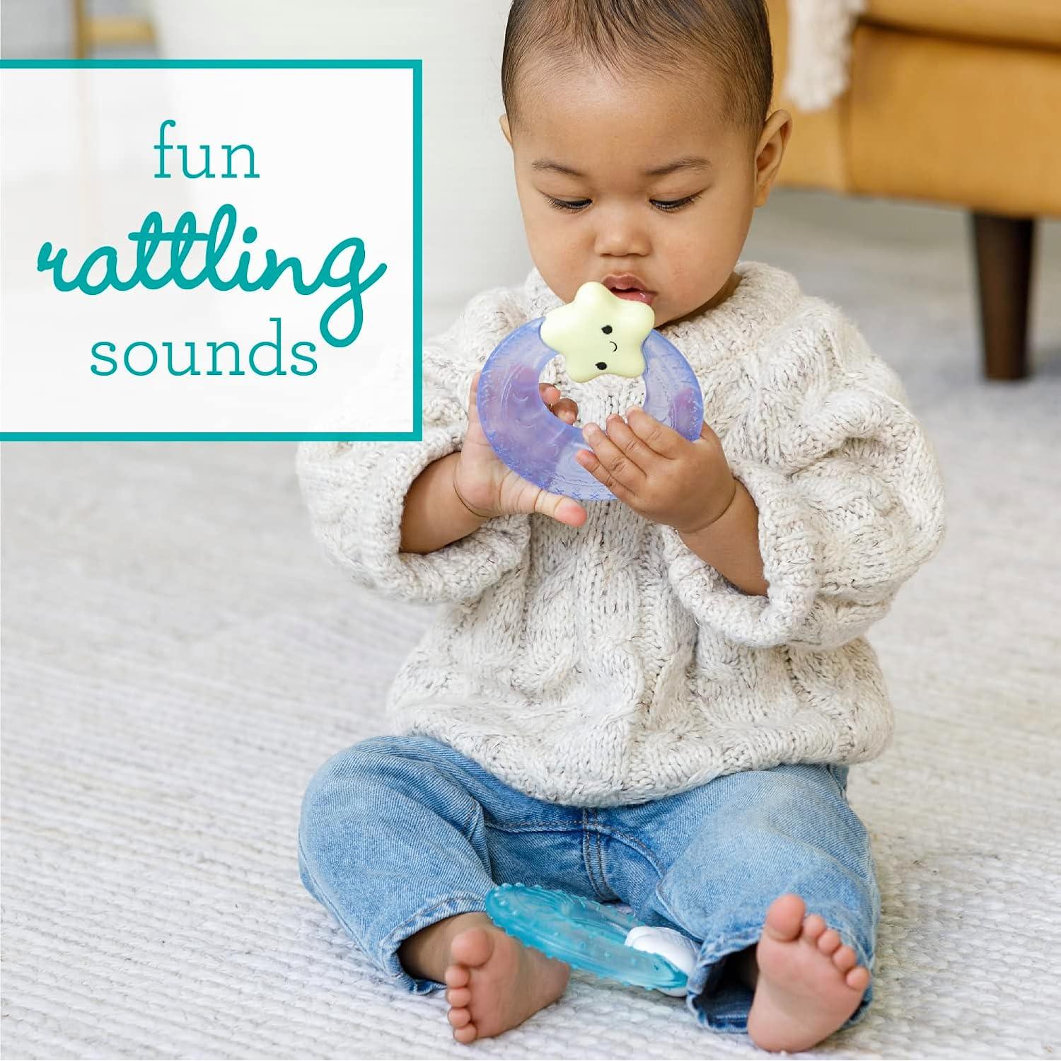 Mordedores de Agua Infantino Nube y Estrella - Alivio Dentición