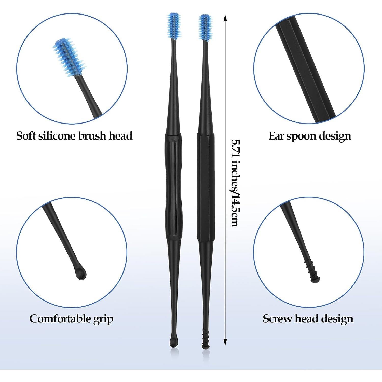 Kit de Limpieza de Oídos Gjinxi 12PCS Silicona Reutilizable
